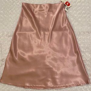 Hot Kiss Juniors Shiny Rose Midi Skirt - XL